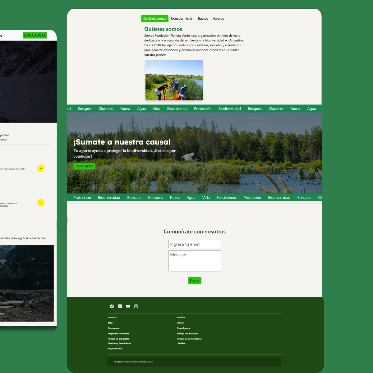 Imagenes de proyecto de UX/UI, CSS3, HTML, JS, Boostrap, AOS 2